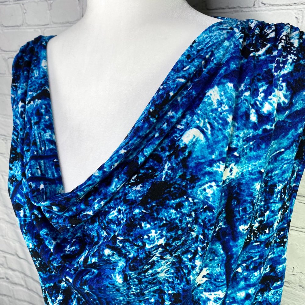 ☀️Calvin Klein Sleeveless Cowl Neck Blouse, XL